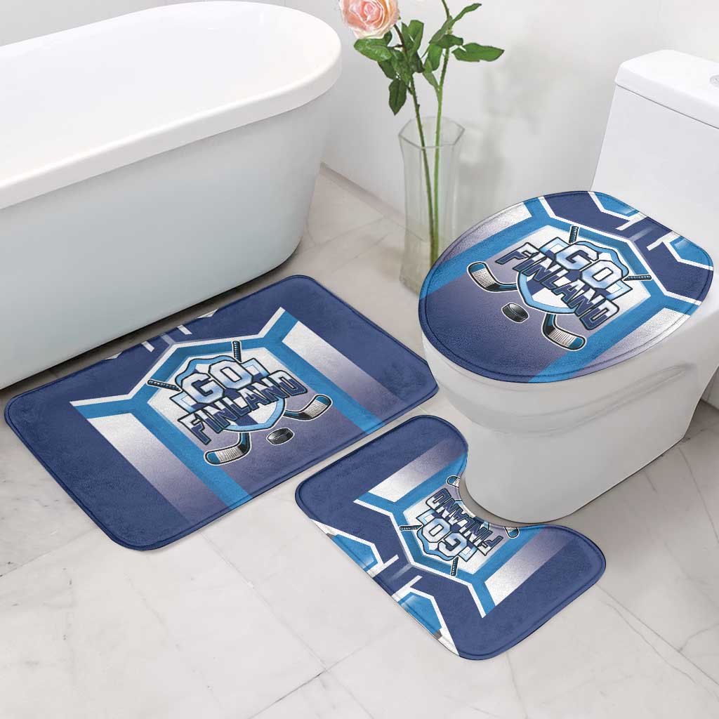 Finland Ice Hockey Bathroom Set Go Suomi Lion Unique Style