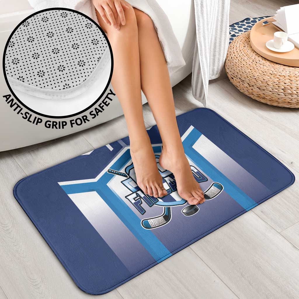 Finland Ice Hockey Bathroom Set Go Suomi Lion Unique Style