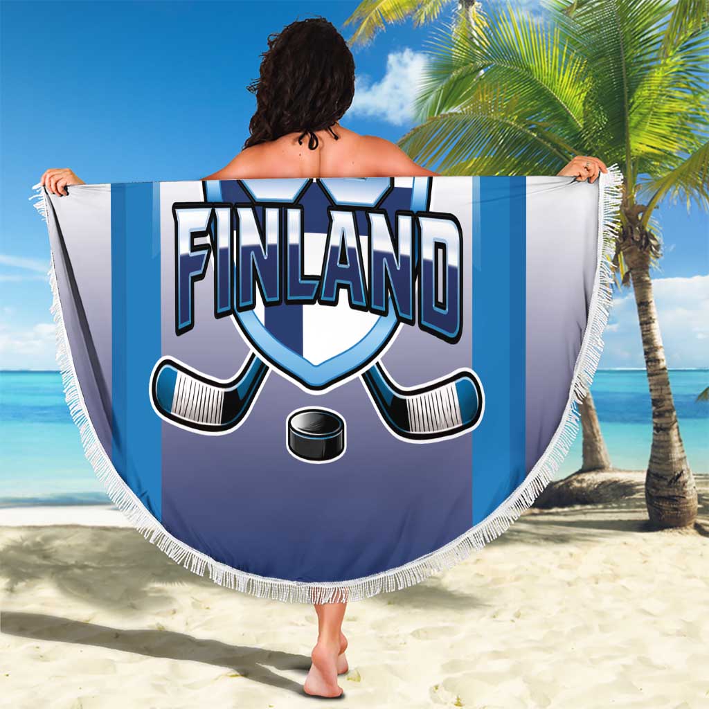 Finland Ice Hockey Beach Blanket Go Suomi Lion Unique Style