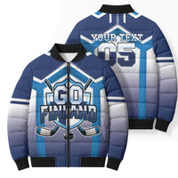 Finland Ice Hockey Custom Bomber Puffer Jacket Go Suomi Lion Unique Style