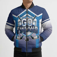 Finland Ice Hockey Custom Bomber Puffer Jacket Go Suomi Lion Unique Style