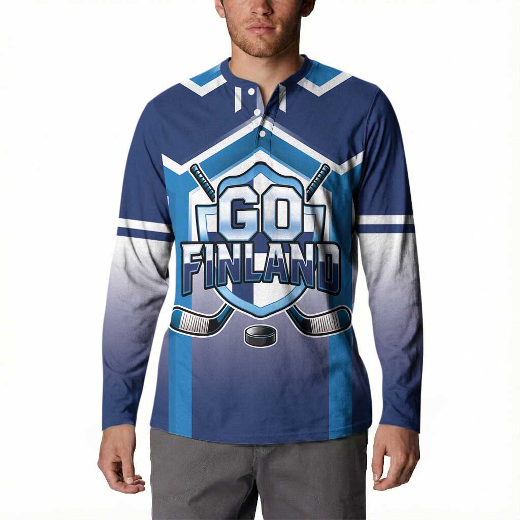 Finland Ice Hockey Custom Button Sweatshirt Go Suomi Lion Unique Style
