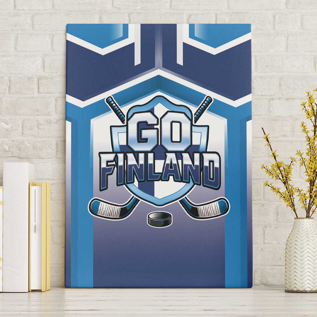 Finland Ice Hockey Canvas Wall Art Go Suomi Lion Unique Style