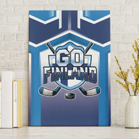 Finland Ice Hockey Canvas Wall Art Go Suomi Lion Unique Style