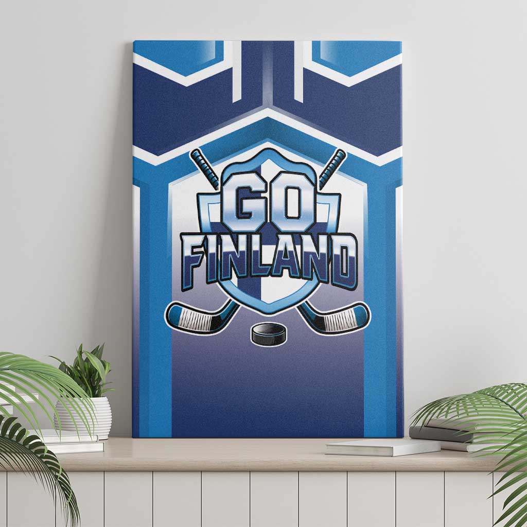 Finland Ice Hockey Canvas Wall Art Go Suomi Lion Unique Style