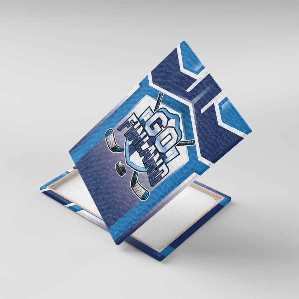 Finland Ice Hockey Canvas Wall Art Go Suomi Lion Unique Style