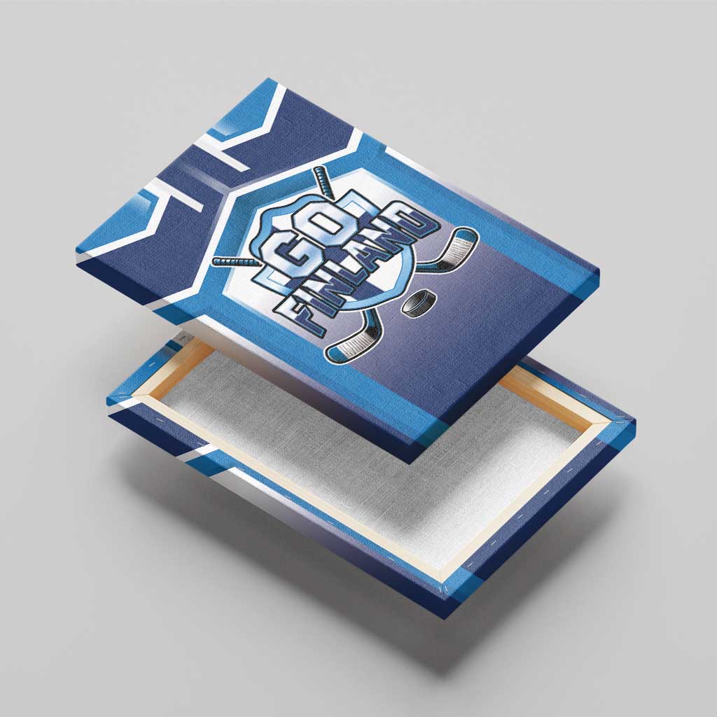 Finland Ice Hockey Canvas Wall Art Go Suomi Lion Unique Style