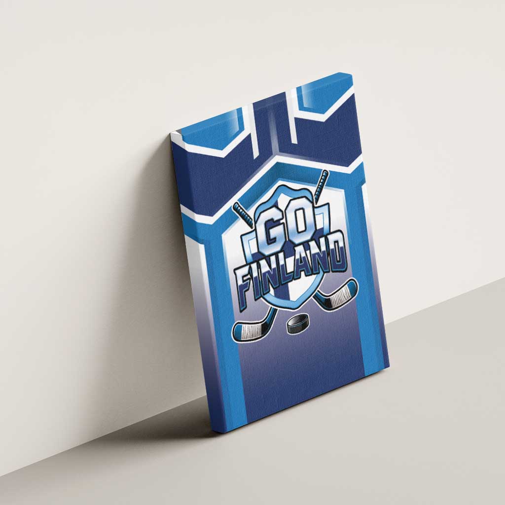 Finland Ice Hockey Canvas Wall Art Go Suomi Lion Unique Style