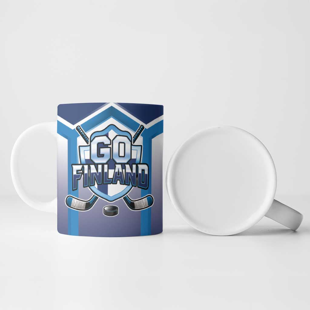 Finland Ice Hockey Custom Ceramic Mug Go Suomi Lion Unique Style