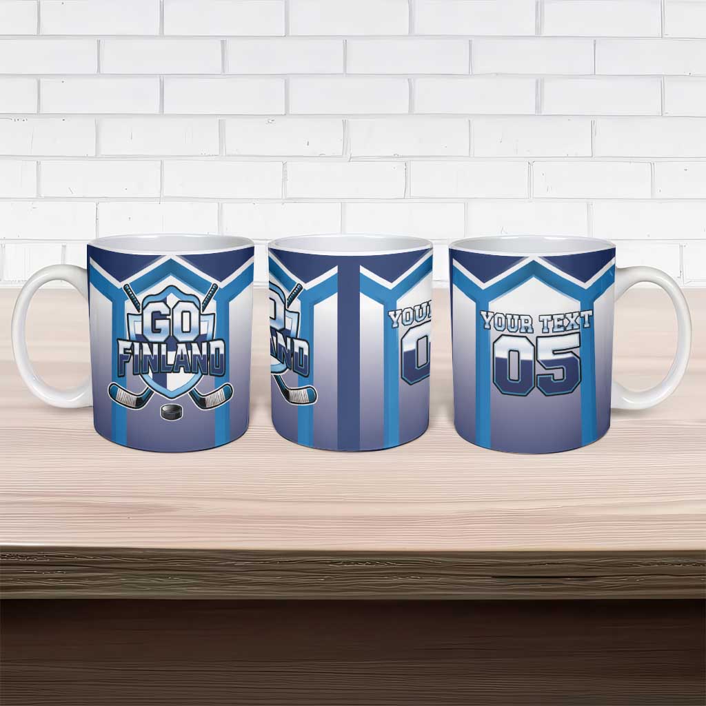 Finland Ice Hockey Custom Ceramic Mug Go Suomi Lion Unique Style