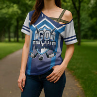 Finland Ice Hockey Custom Cross Shoulder Shirt Go Suomi Lion Unique Style