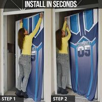 Finland Ice Hockey Custom Door Cover Go Suomi Lion Unique Style
