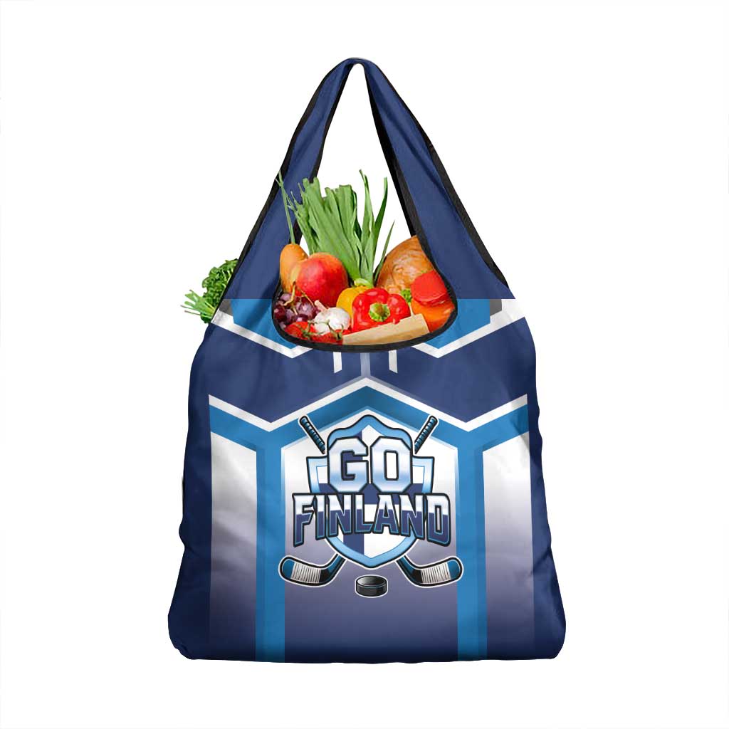 Finland Ice Hockey Grocery Bag Go Suomi Lion Unique Style