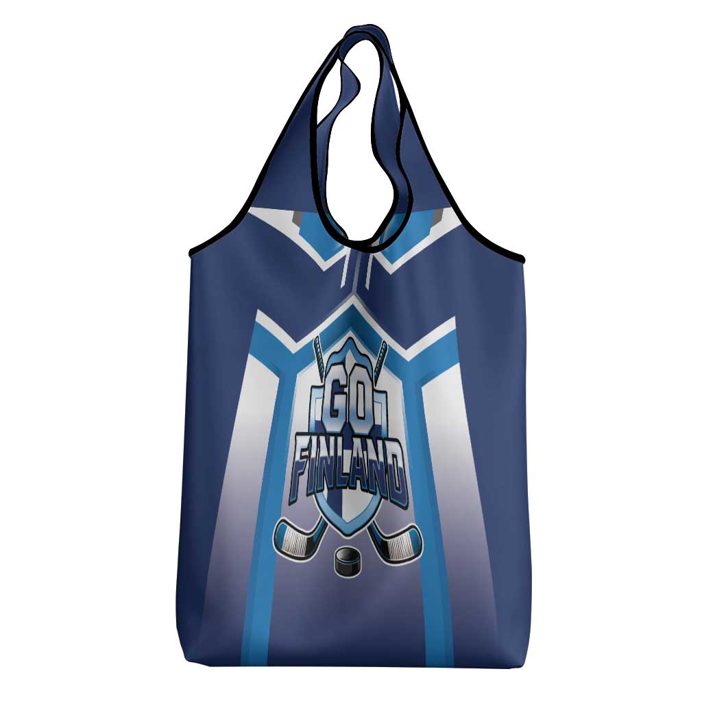 Finland Ice Hockey Grocery Bag Go Suomi Lion Unique Style