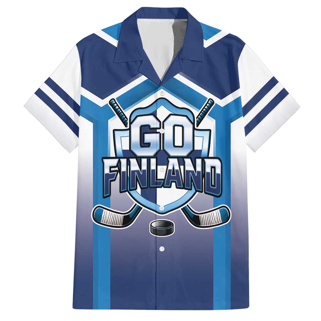 Finland Ice Hockey Custom Hawaiian Shirt Go Suomi Lion Unique Style