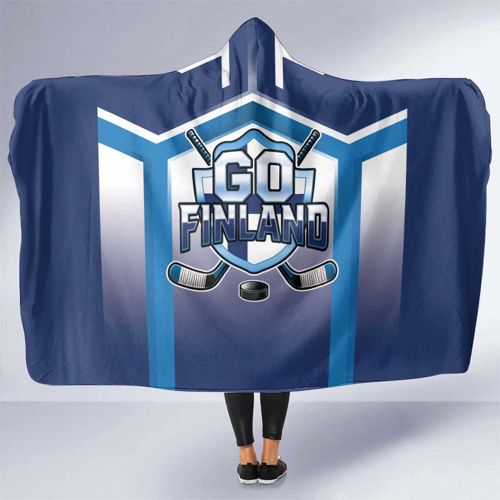 Finland Ice Hockey Hooded Blanket Go Suomi Lion Unique Style