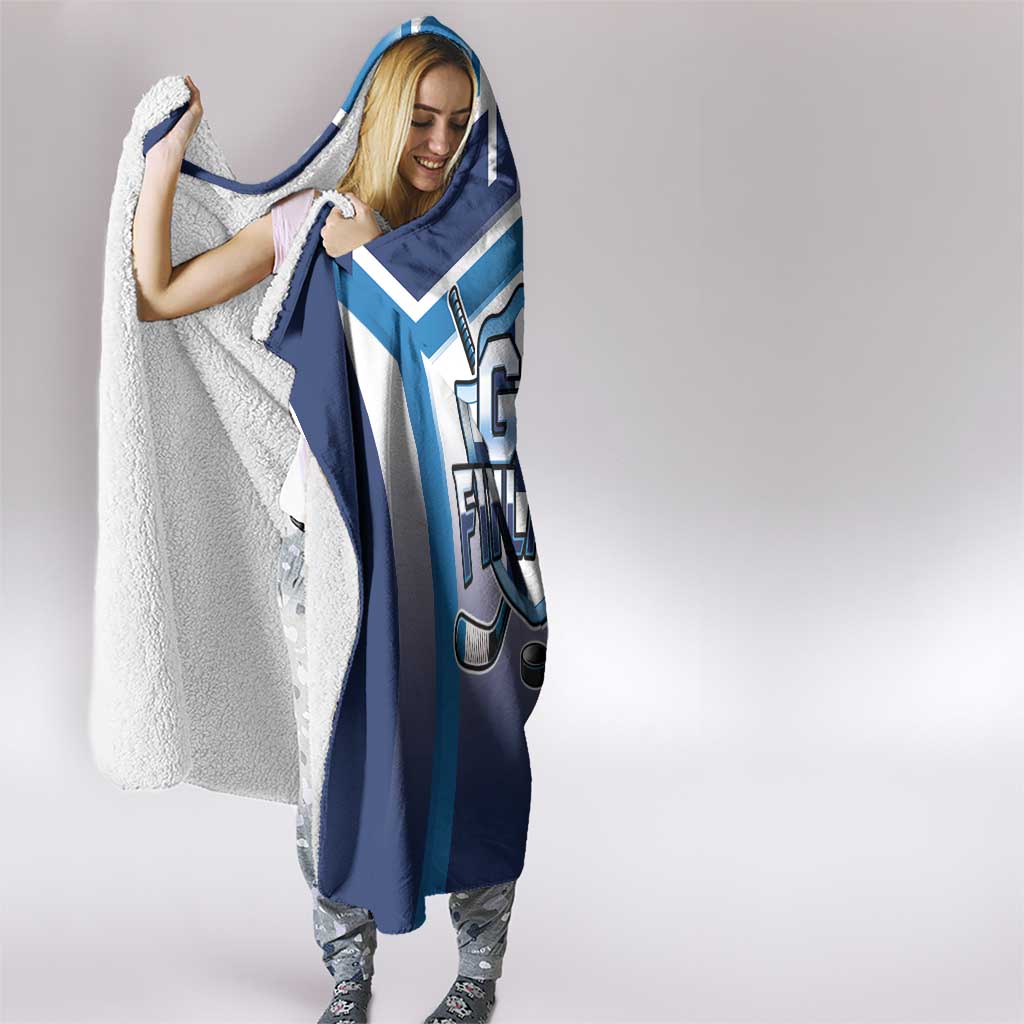 Finland Ice Hockey Hooded Blanket Go Suomi Lion Unique Style