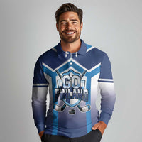 Finland Ice Hockey Custom Long Sleeve Polo Shirt Go Suomi Lion Unique Style