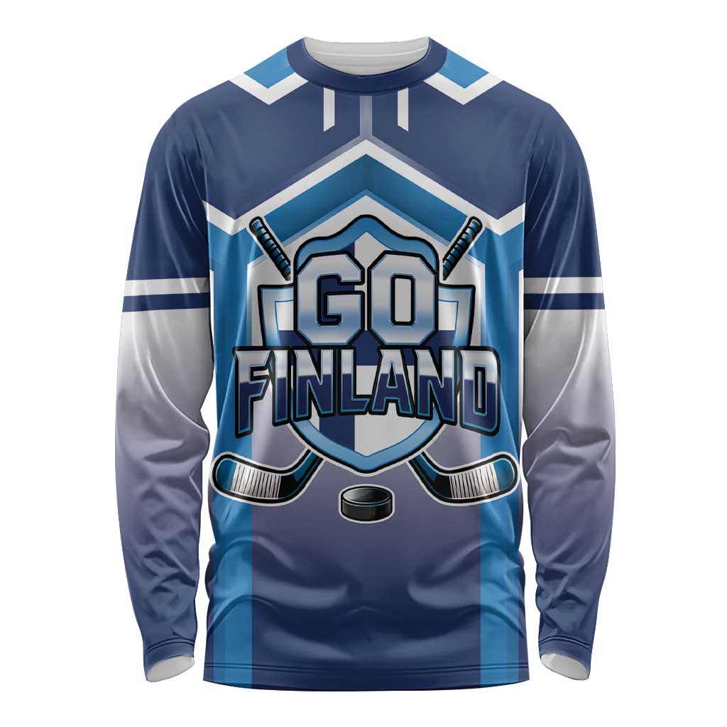 Finland Ice Hockey Custom Long Sleeve Shirt Go Suomi Lion Unique Style