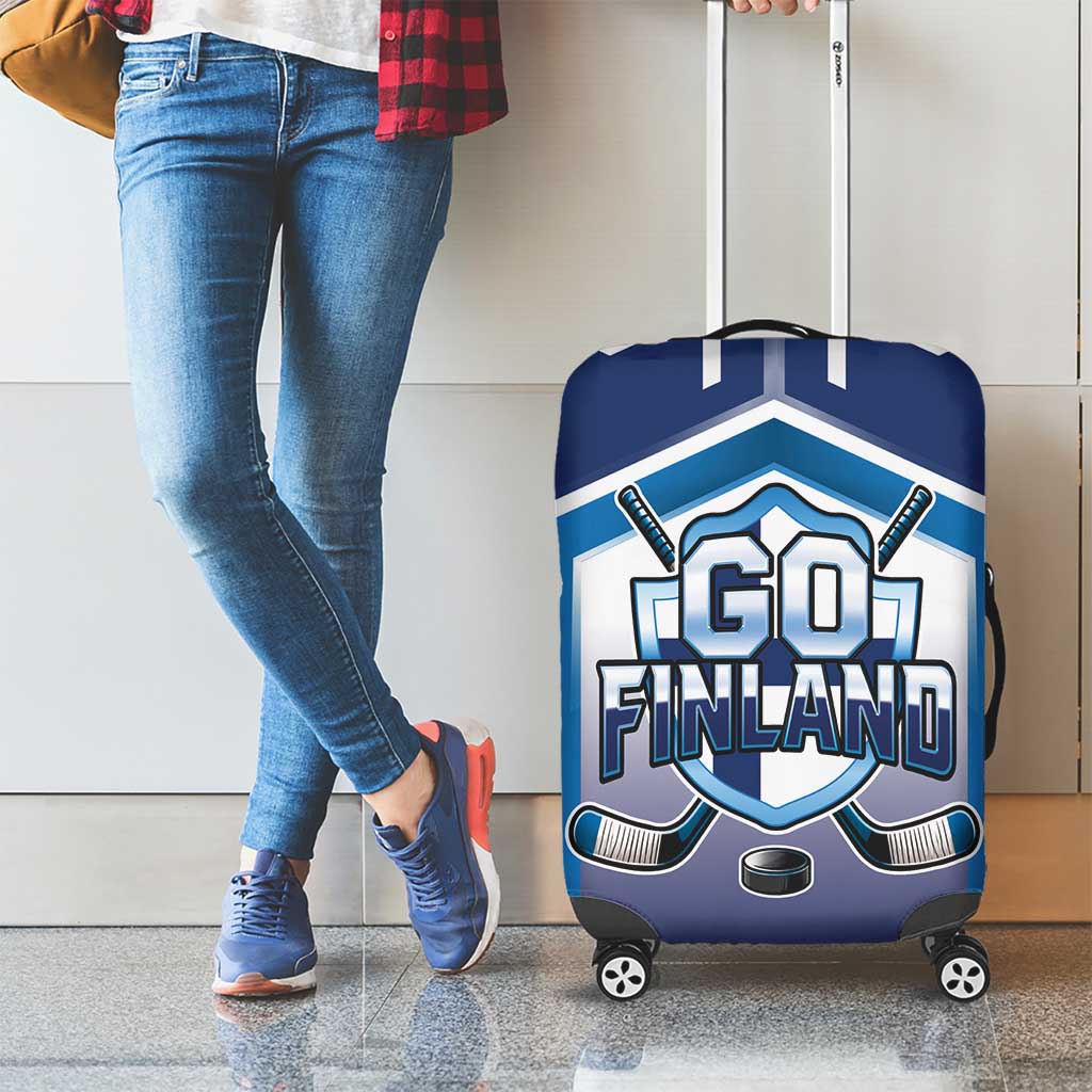 Finland Ice Hockey Luggage Cover Go Suomi Lion Unique Style