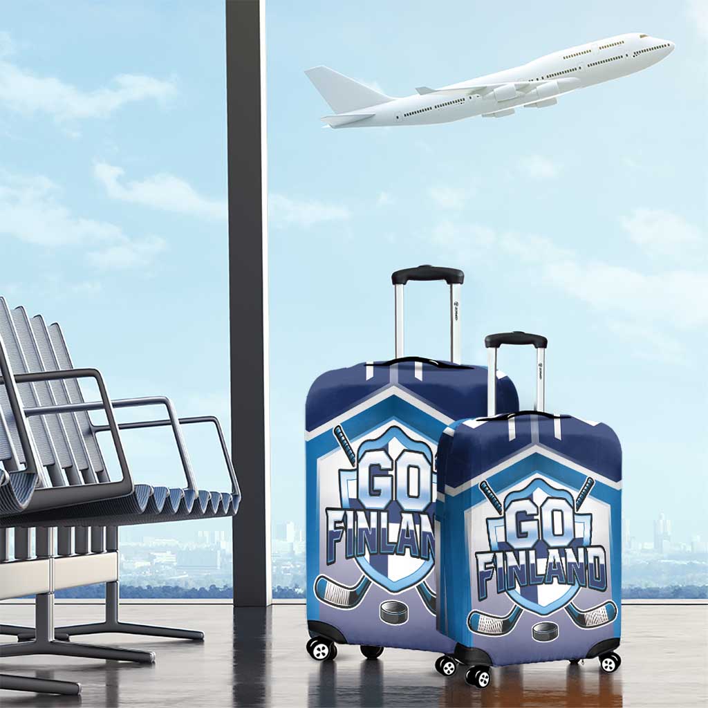 Finland Ice Hockey Luggage Cover Go Suomi Lion Unique Style
