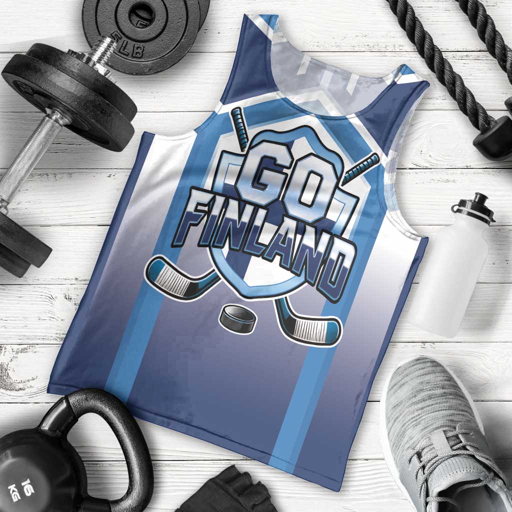 Finland Ice Hockey Custom Men Tank Top Go Suomi Lion Unique Style