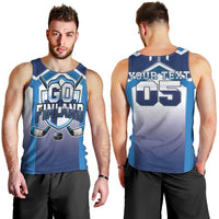 Finland Ice Hockey Custom Men Tank Top Go Suomi Lion Unique Style