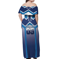 Finland Ice Hockey Custom Off Shoulder Maxi Dress Go Suomi Lion Unique Style