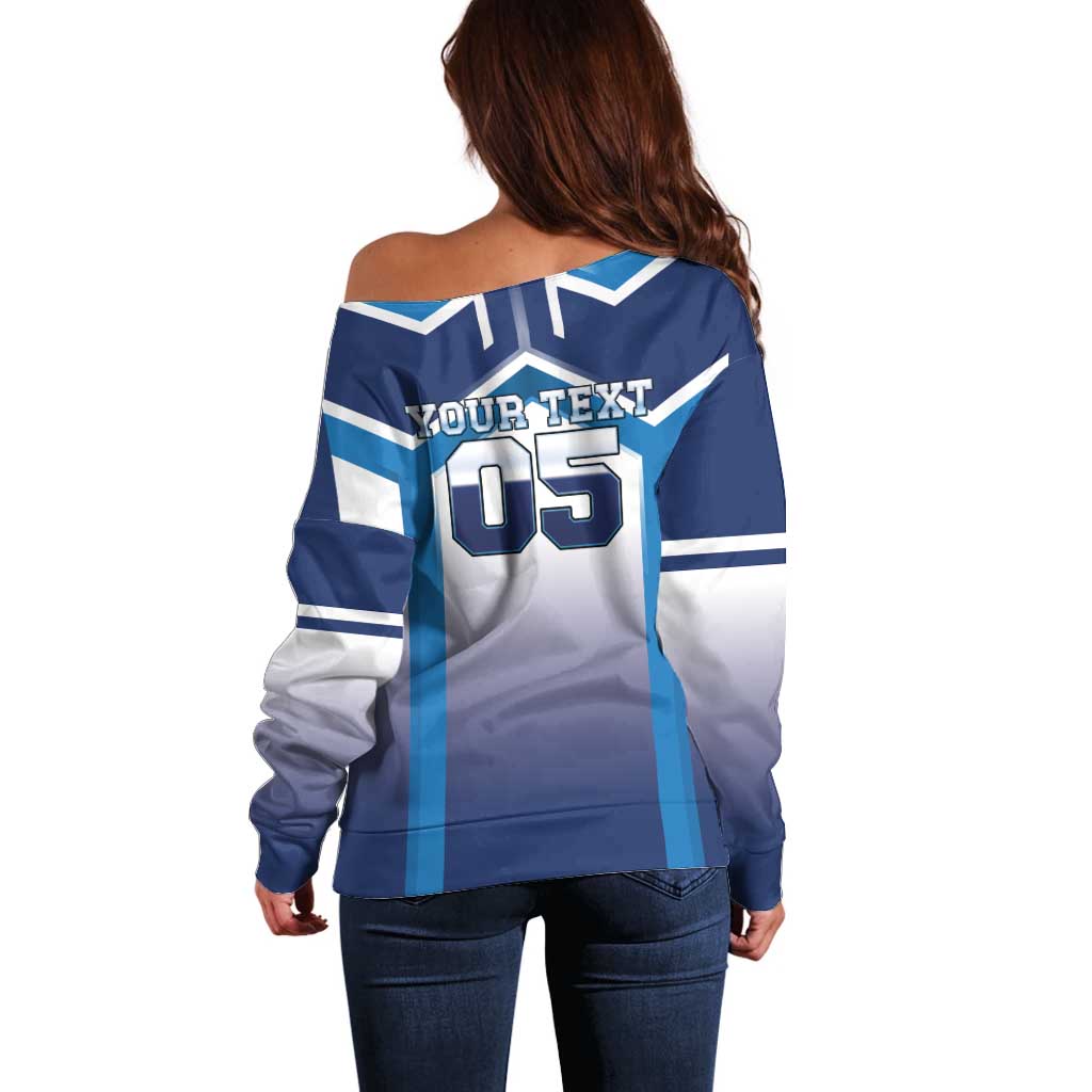 Finland Ice Hockey Custom Off Shoulder Sweater Go Suomi Lion Unique Style