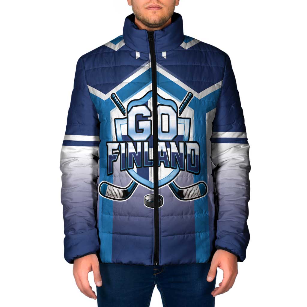 Finland Ice Hockey Custom Padded Jacket Go Suomi Lion Unique Style