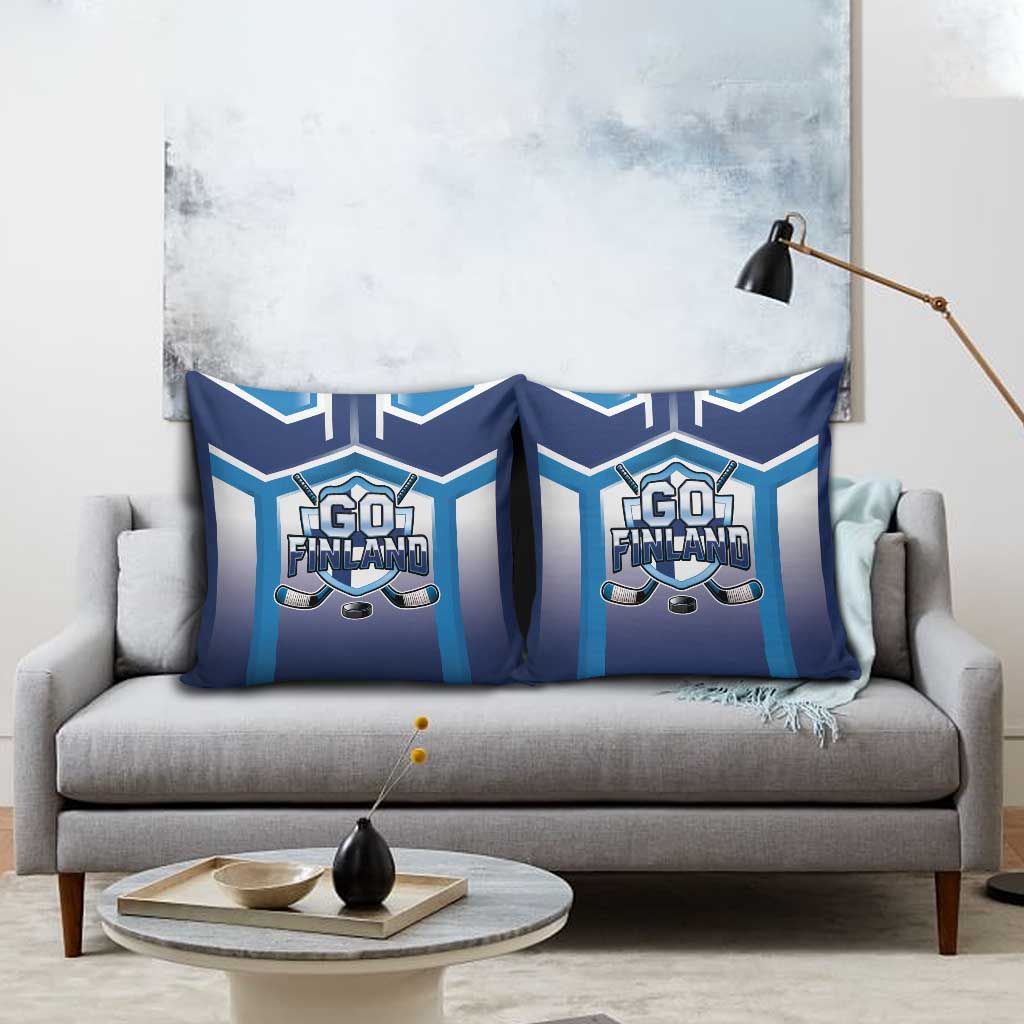Finland Ice Hockey Pillow Cover Go Suomi Lion Unique Style