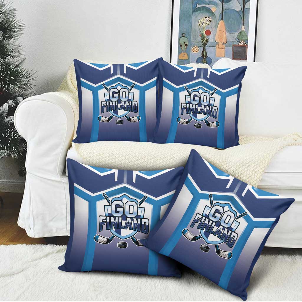 Finland Ice Hockey Pillow Cover Go Suomi Lion Unique Style