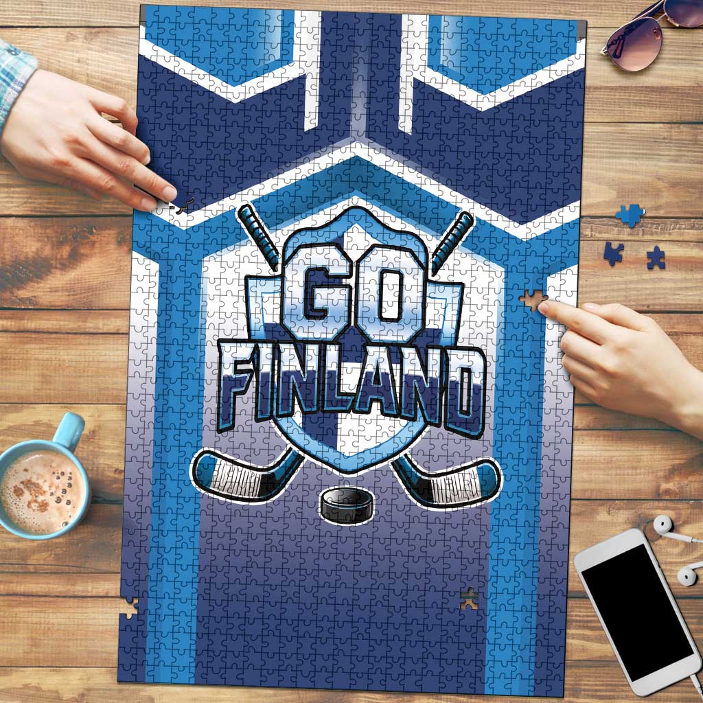 Finland Ice Hockey Puzzle Go Suomi Lion Unique Style