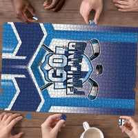 Finland Ice Hockey Puzzle Go Suomi Lion Unique Style