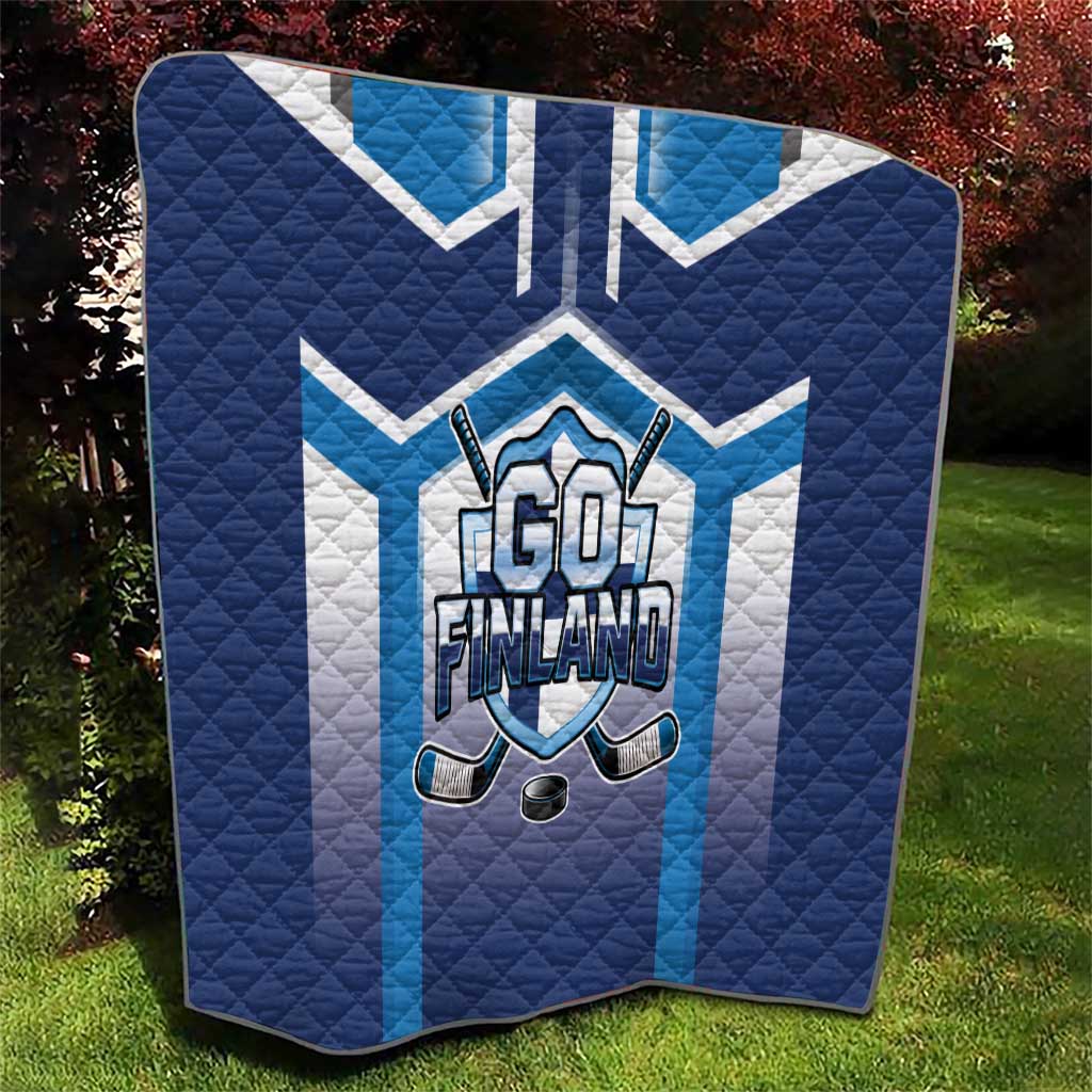 Finland Ice Hockey Quilt Go Suomi Lion Unique Style