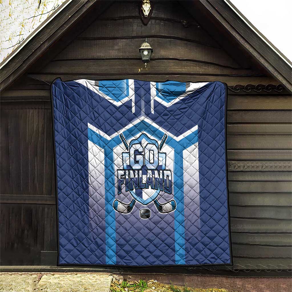 Finland Ice Hockey Quilt Go Suomi Lion Unique Style