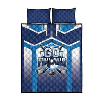 Finland Ice Hockey Quilt Bed Set Go Suomi Lion Unique Style