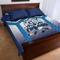 Finland Ice Hockey Quilt Bed Set Go Suomi Lion Unique Style