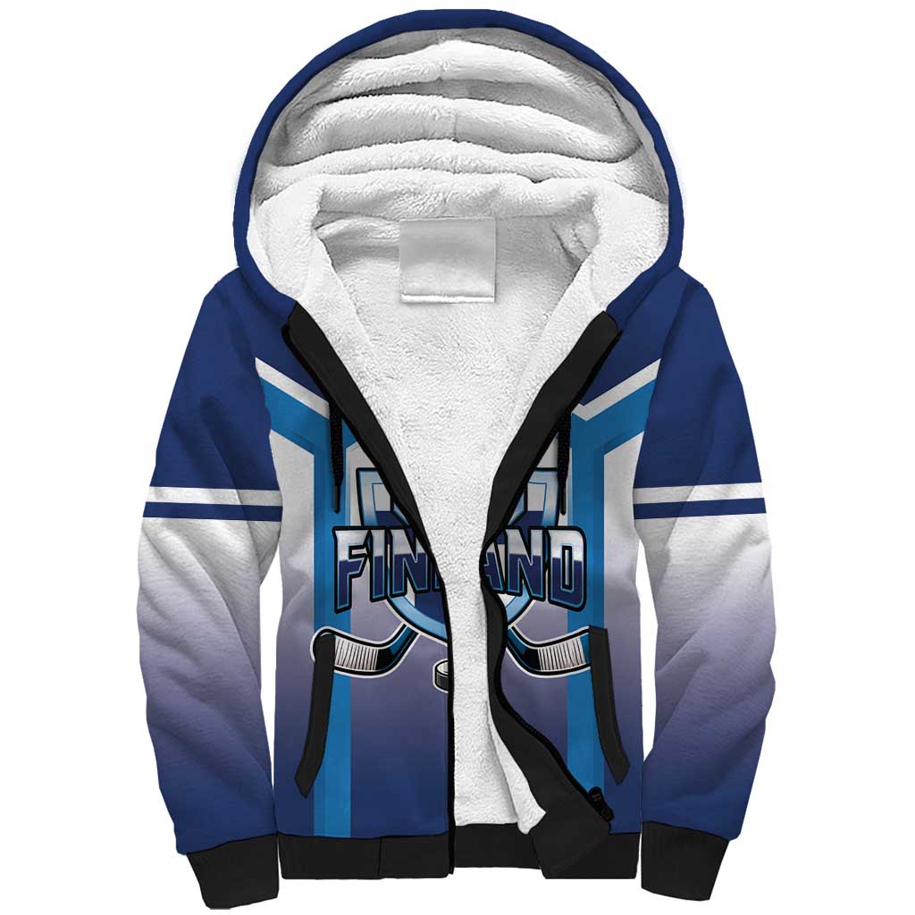 Finland Ice Hockey Custom Sherpa Hoodie Go Suomi Lion Unique Style