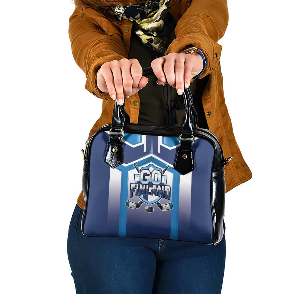 Finland Ice Hockey Shoulder Handbag Go Suomi Lion Unique Style