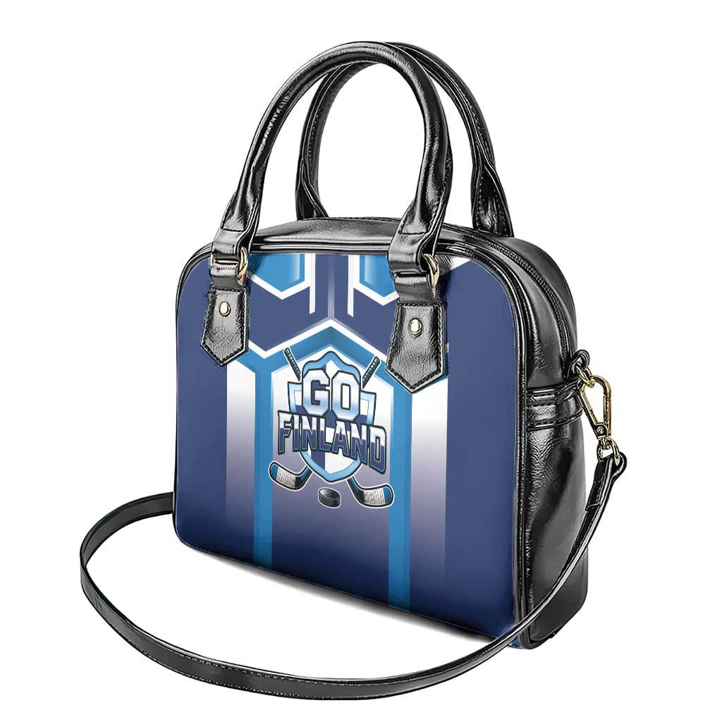 Finland Ice Hockey Shoulder Handbag Go Suomi Lion Unique Style