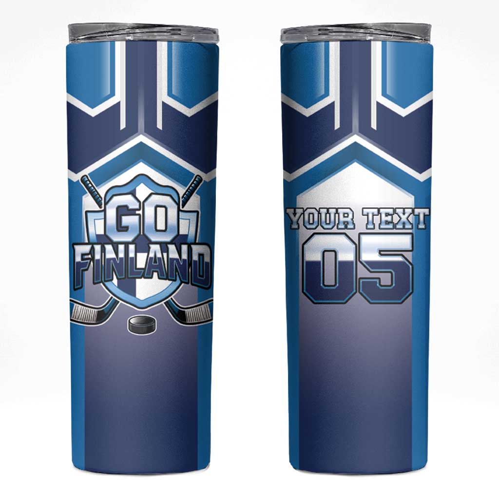 Finland Ice Hockey Custom Skinny Tumbler Go Suomi Lion Unique Style