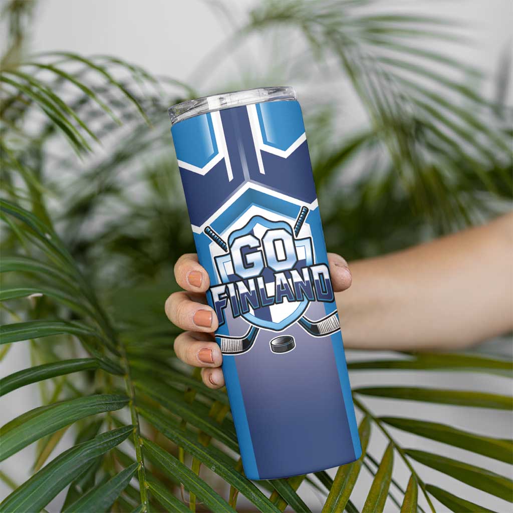 Finland Ice Hockey Custom Skinny Tumbler Go Suomi Lion Unique Style