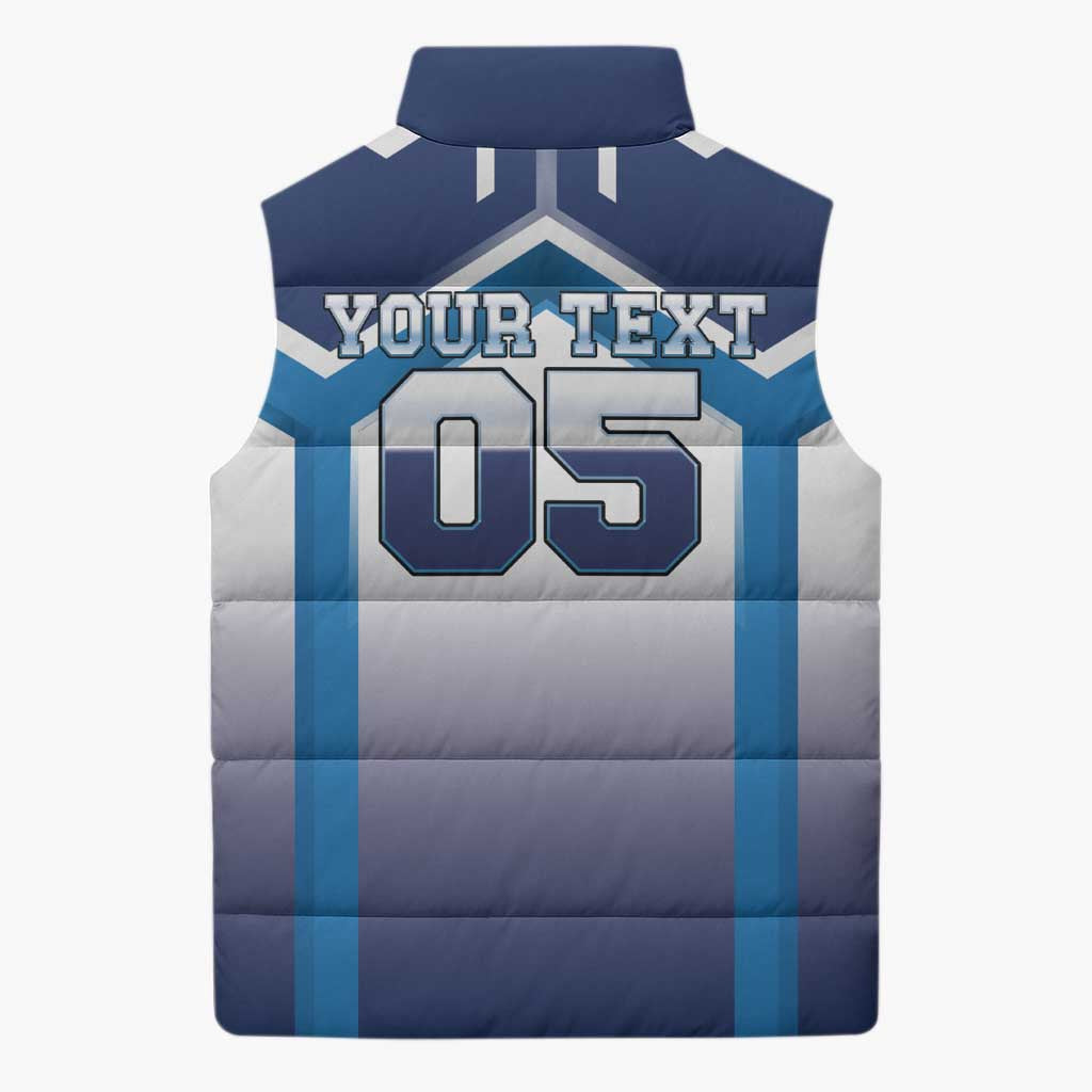 Finland Ice Hockey Custom Sleeveless Puffer Jacket Go Suomi Lion Unique Style