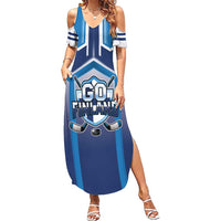 Finland Ice Hockey Custom Summer Maxi Dress Go Suomi Lion Unique Style