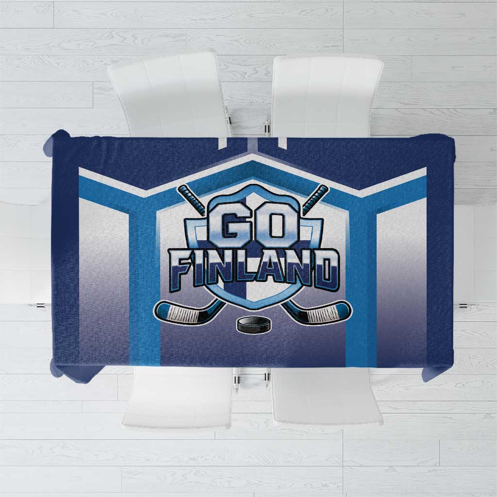 Finland Ice Hockey Tablecloth Go Suomi Lion Unique Style