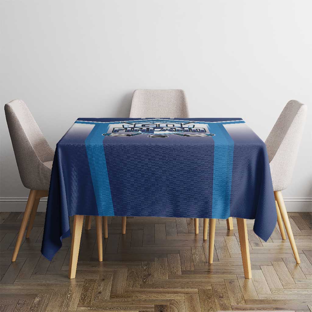 Finland Ice Hockey Tablecloth Go Suomi Lion Unique Style
