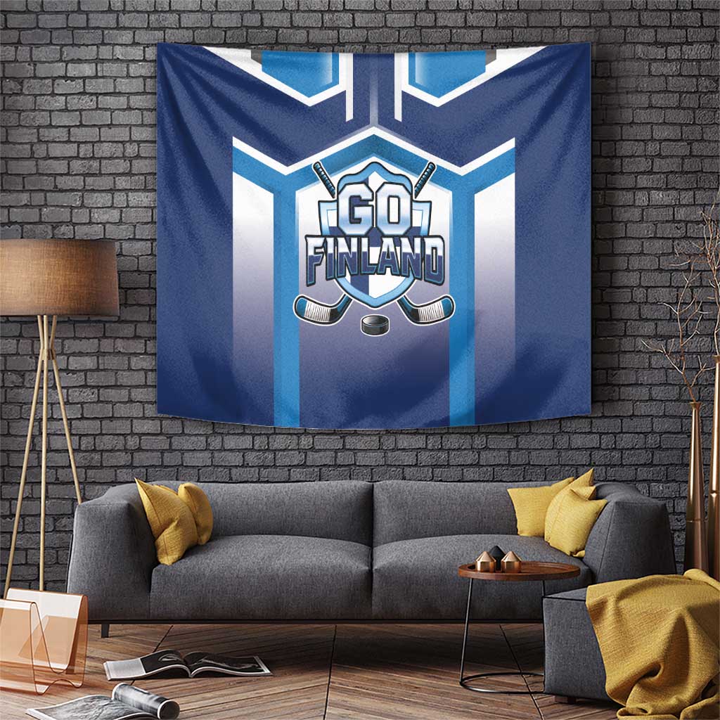 Finland Ice Hockey Tapestry Go Suomi Lion Unique Style