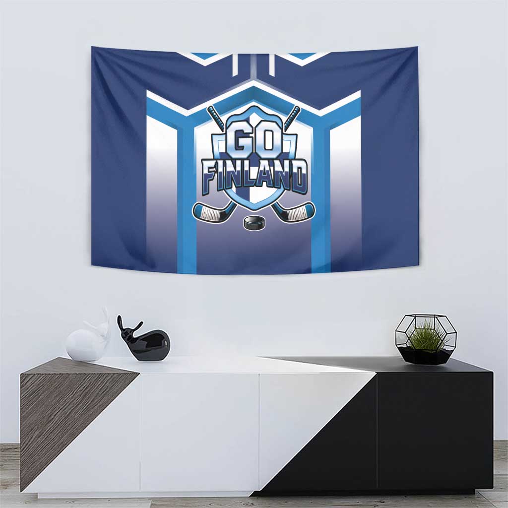 Finland Ice Hockey Tapestry Go Suomi Lion Unique Style