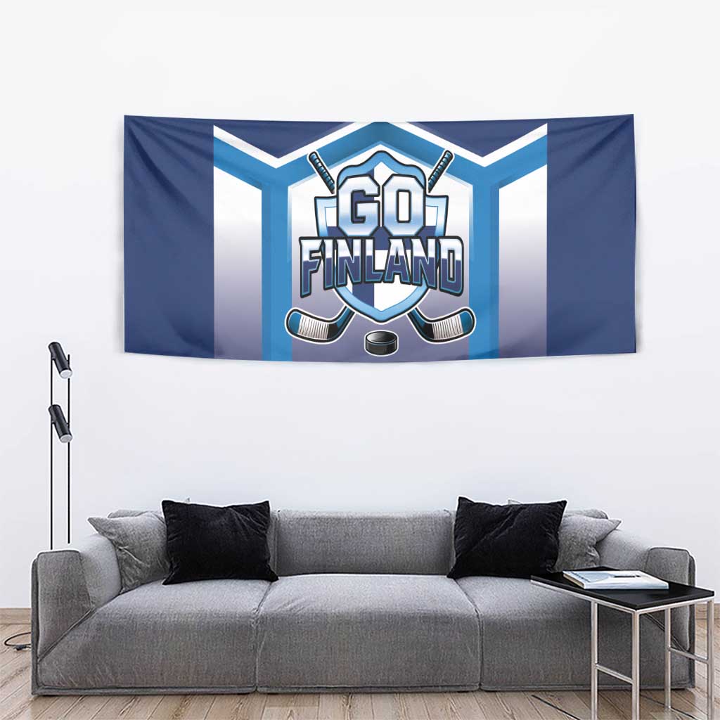Finland Ice Hockey Tapestry Go Suomi Lion Unique Style